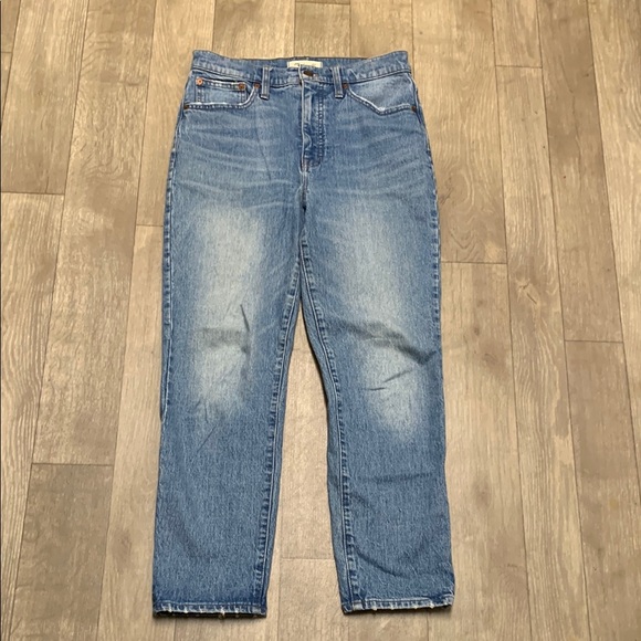 Madewell Denim - Womens Madewell Classic Straight High Rise‎ Denim Jeans